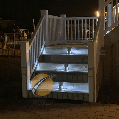 Have you seen LED cat eye road stud on the steps?